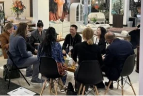 BHM booth meeting at High Point Market