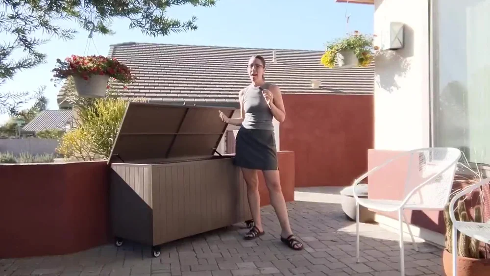 Outdoor Storage Box — In Use at Home